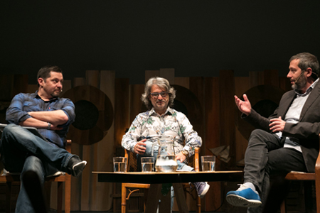 Carles Porta, Joan M. Oleaque and Ramón Campos