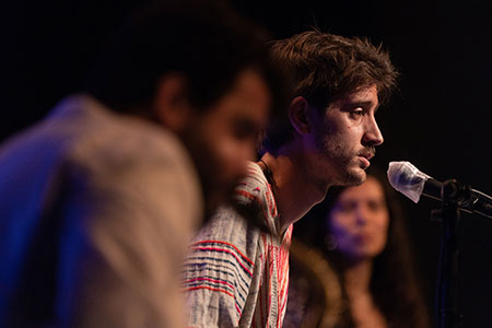 Oriol Sauleda, Marcel·lí Bayer y Alexandra Garzón