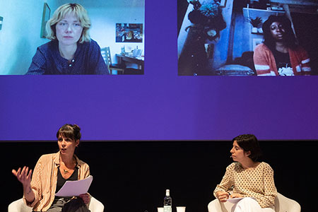 Sophie Collins, Irenosen Okojie, Mireia Calafell y Anna Gual