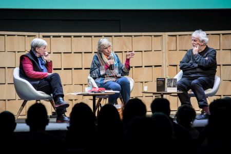 Mireille Gansel, Dolors Udina y Antoni Clapés