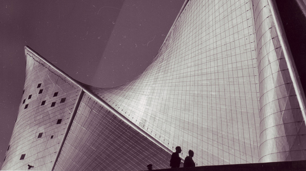Pabellón Philips de Le Corbusier y Iannis Xenakis para la Exposición Universal de Bruselas de 1958.