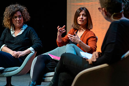 Eva Baltasar, Marta Orriols, Tina Vallès y Laura Pinyol