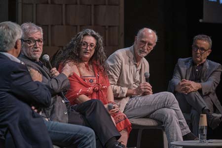 Mateo Valero, Alfonso Valencia, Karina Gibert y Jordi Torres