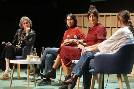 Eva Baltasar, Sara Mesa, Eider Rodríguez and Andrea Gumes