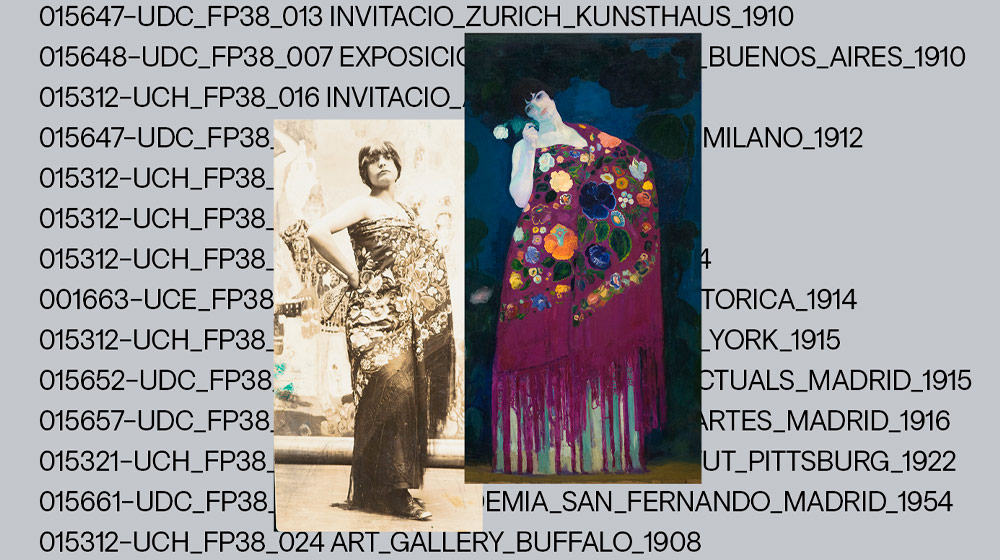 The model who inspired the painting Woman From Granada, Anglada Camarasa, AMNAC. Hermen Anglada Camarasa Collection | Woman from Granada. Hermen Anglada Camarasa, c. 1914.