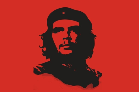 Dues imatges: el Che mort