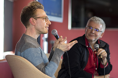 Daniel Tammet y Màrius Serra