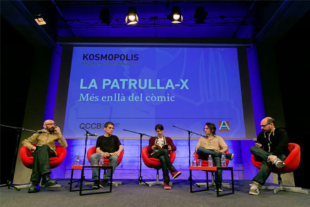 Jordi Costa, Eloy Fernández Porta, Albert Fernández y Enric Cucurella